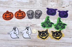 12-Halloween-Retro-Tim Holtz Cardstock Stanzformen-Paper Piecing-Leinen Cardstock - Bild 1 von 1