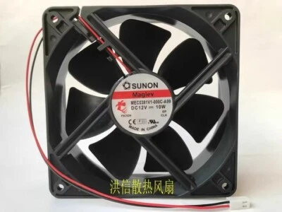 SUNON 12038 MEC0381V1-000C-A99 DC12V 10W 12CM 2-Pin Silent Cooling Fan - Image 1 of 4