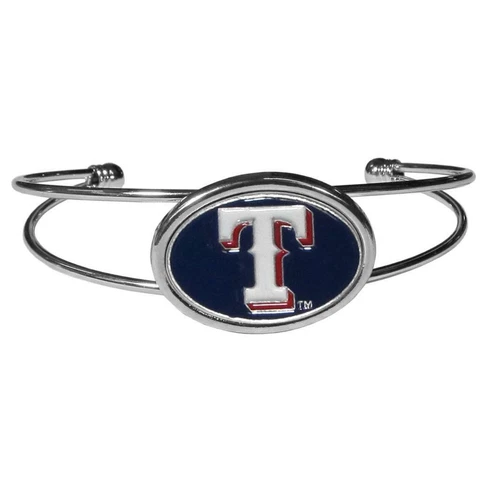 Texas Rangers Double Bar Cuff Bracelet [NEW] MLB Wrist Necklace Jewelry Cover