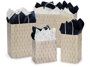 NOUVEAU GOLD Design Gift Paper Bag Choose Size & Package Amount - Picture 1 of 1