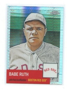 2022 Topps Chrome Platinum-Babe Ruth Prism Refractor #3-New York Yankees