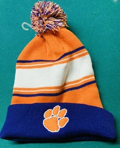 Clemson Tigers NCAA College Football Hat / Beanie One Size Fits All. Brand New - Picture 1 of 4
