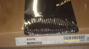 KIVIK One Seat Section Slipcover Tranas Black Corduroy ORIGINAL IKEA NIB - Picture 1 of 4