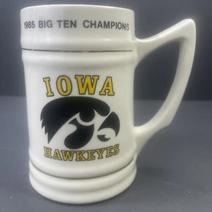 Vintage 1985 Iowa Hawkeyes Big Ten Champions Stein Mug - Picture 1 of 7
