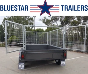 8x5 TANDEM TRAILER, with 3ft galvanised cage - Picture 1 of 7