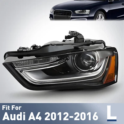 HID/Xenon Headlight For 2013-2016 Audi A4 w/o Bulb w/o AFS Left Driver Side Foto 1 de 4