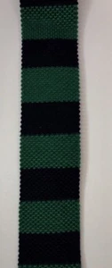 Nueva Hermosa Corbata Tejida Seda a Rayas de Diseñadora CAROLINA HERRERA Para Hombres ITALIA - Imagen 1 de 1