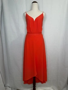 Cooper St Slip sweatheart red midi dress szAU12 Staple goto dress up on down - Picture 1 of 6