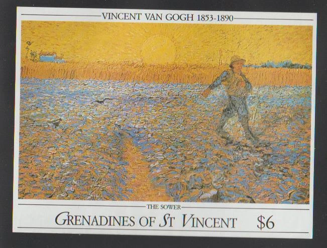 GRENADINES OF ST VINCENT STAMPS 1991 VAN GOGH PAINTINGS IMPERF SS MNH-MISC23-358 - Image 1 of 1