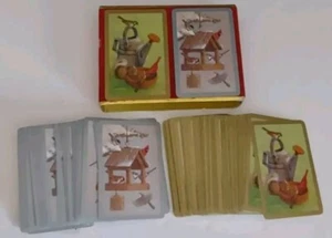 Vintage Kongress Spielkarten Vögel Doppeldeck komplett - Bild 1 von 8