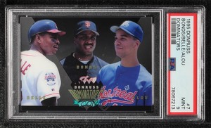 1995 Donruss Dominators Barry Bonds Moises Alou Albert Belle #7 PSA 9 MINT