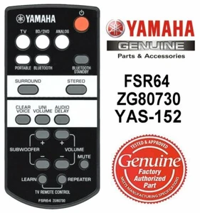 Neu Yamaha Original FSR64 ZG80730 Fernbedienung passt Soundbar YAS-152 ATS-1520 - Bild 1 von 1