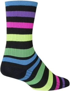 Calcetines SockGuy, SGX Performance, 6 pulgadas de altura del puño - pequeños/medianos, brillantes por la noche - Imagen 1 de 1
