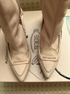 TOD'S X Alessandro Dell' Acqua Women's Pointed Ankle Boot size 37 IT - Picture 1 of 12