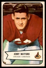 1954  Bowman #107 Jerry Watford (creases)