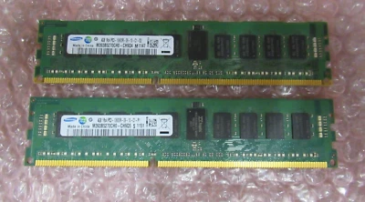 Samsung M393B5270CH0-CH9Q5 8GB 2x4GB PC3-10600 DDR3-1333MHz ECC CL9 240P Memory - Image 1 of 4