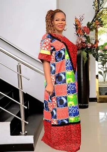 Africa/Nigerian Multi-Colored Patterned Dresses - Picture 1 of 4