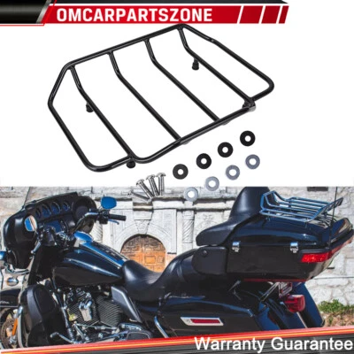 Kit portaequipajes maletero negro para Harley Touring Road Street Electra Glide 84-24 Foto 1 de 4