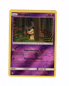 Mimikyu 96/236 Sm-Cosmic Eclipse Reverse Holo - Tarjeta Pokémon - Imagen 1 de 2