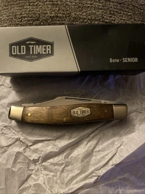 Faca Schrade Old Timer Senior 3 lâminas madeira de ferro 8OTW - Imagem 1 de 4