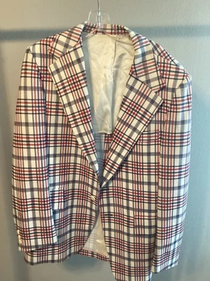 Años 70 42 L De Colección McGregor Poli Cuadros Traje Chaqueta Blazer Golf Country Club Disco Foto 1 de 4