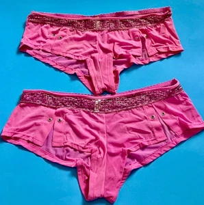 BRAGAS CORTAS MUJER ROSA MODA NIÑO TALLA L/7 - Imagen 1 de 2