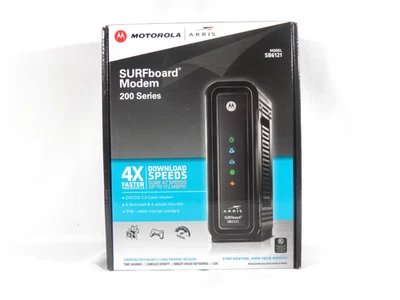 MOTOROLA SURFBOARD 200 Series SB6121 575319-019-00 CABLE MODEM OPEN BOX 172 MBPS - Image 1 of 4