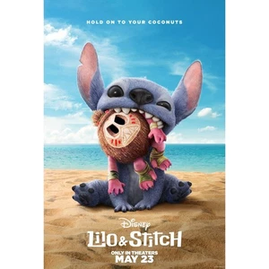 2025 Disney Film Print Promo Poster Wall Decor "Lilo & Stitch" Kids Room Gift - Picture 1 of 3
