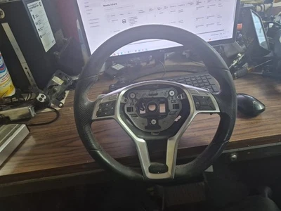 13-15 MERCEDES C E CLS CLASS W204 C204 SPORT STEERING WHEEL w/ PADDLES **READ** - Bild 1 von 4
