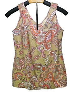 Michael Kors Womens Sleeveless Front Blouse Top Size X-Small - Picture 1 of 10