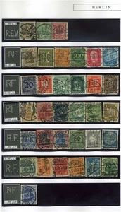 116183) DR Perfin/agujeros de empresa REV-RMJ de Berlín, 208 sellos en 42 tipos - Imagen 1 de 1