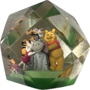 Vintage Disney Winnie The Pooh & Friends Perspex Plastic Paperweight - Picture 1 of 6