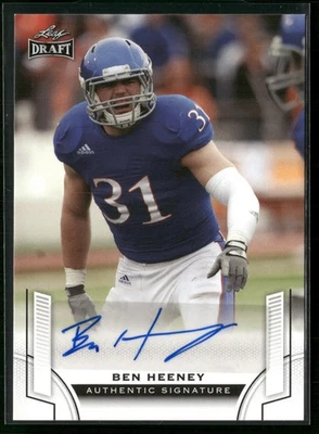 Ben Heeney 2015 Leaf Draft #BA-BH2 Autographs AU Kansas Jayhawks - Image 1 of 2