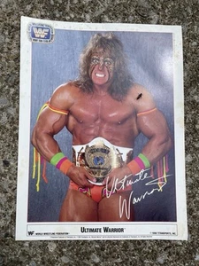 Ultimate Warrior 1990 Picture Titan Sports WWF WWE Fan Club - Zdjęcie 1 z 8