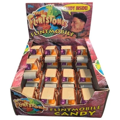 Vintage 1993 The Flintstones Movie Flintmobile Candy Containers (17) New w/ Box - Image 1 of 4