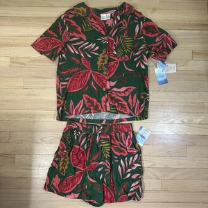 New Womens Goa Beachwear by Japna Outfit Medium Shorts Shirt Swim Coverup Set - Picture 1 of 11