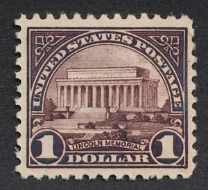 UNITED STATES (US) 571 MINT F-VF NH $1 LINCOLN MEMORIAL - Picture 1 of 2