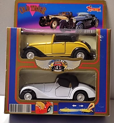 HOBBY DAX  OLD TIMER CLUB  WELLY 2 AUTO DIE CAST  FORD ROADSTER  E BMW 328 - Immagine 1 di 2