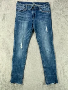 Kut from The Kloth Jeans Womens 2 Boyfriend Jeans Blue Distressed Wash Mid Rise - Picture 1 of 12