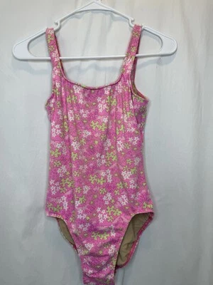 Traje de baño Lilly Pulitzer Y2K años 90 vintage rosa verde blanco de una pieza talla 6 hipopótamos Foto 1 de 4