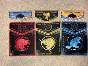 Boy Scout Itibapishe Iti Hollo 188 Hunger Games NC 2024 NOAC OA Flap Patch Set - Picture 1 of 1