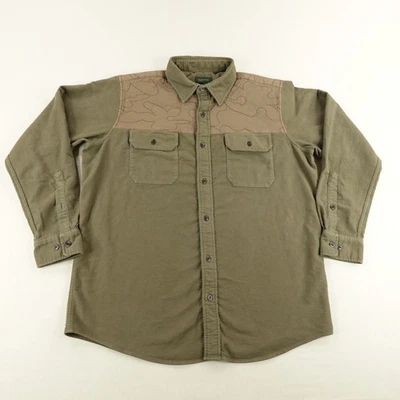 Orvis Shirt Mens Large Classic Fit Quilted Shoulder Hunting Outdoor Workwear - Image 1 of 4
