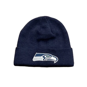 NFL Team Headwear Unisex Navy NFL Seattle Seahawks Knit Cap Beanie Hat OSFA NWT - Picture 1 of 11