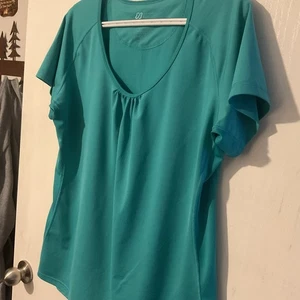 Women’s Eddie Bauer Sport Turquoise Tee XL Raglan Type Sleeve Never Worn - Picture 1 of 6