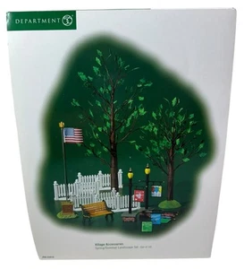 COMPLETE Department 56 Spring/Summer Landscape Set 53076Dept Village Accessories - Picture 1 of 12