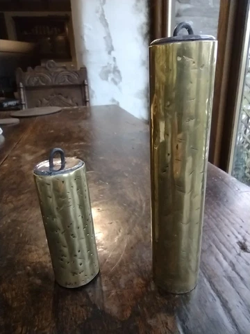 Brass Cased Lead Weights (1.5/2in diam) for C17/18 Lantern/Hook & Spike Clocks Cover