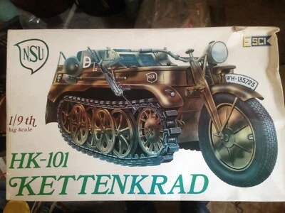 Esci Modellino 1/9 Rara Moto  Kettenkrad NSU Seconda Guerra Mondiale - Immagine 1 di 3