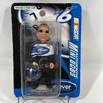 Cabeza de Bobble Forever Collectibles - #6 Mark Martin Mini Bobs NASCAR Foto 1 de 3