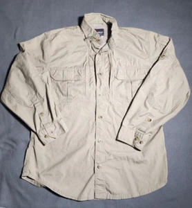 Woolrich Shirt Mens Small Button Up Khaki Long Sleeve Elite Series Tactical - Picture 1 of 19