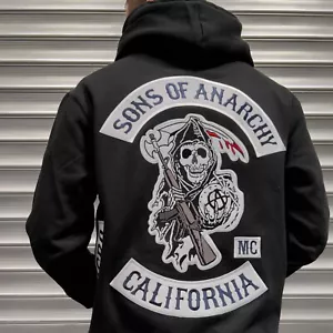 Sons Of Anarchy Samcro Voyante Morrow Redwood Original Brodé Patch Capuche - Picture 1 of 8